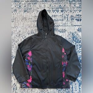 Women’s Floral Windbreaker/Rain Coat